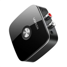  Ресивер беспроводной UGREEN CM123 (30445) Wireless Bluetooth Audio Receiver 5.0 with 3.5mm and 2RCA Adapter with SRRC черный 