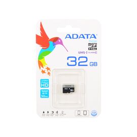  Карта памяти A-Dаta microSDHC 32GB Class 10 UHS-I A1 100/20 MB/s + adapter (AUSDH32GUICL10A1-RA1) 