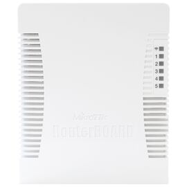  MIKROTIK RB/951Ui-2HnD Беспроводной маршрутизатор, 2,4 ГГц, 802.11 b/g/n, MIMO 2x2, 1000 mW, две антенны по 2.5dBi. AR9344 600MHz, 128 MB ОЗУ. 5 х 10/100 (RB951Ui-2HnD_RB 951Ui-2HnD) 