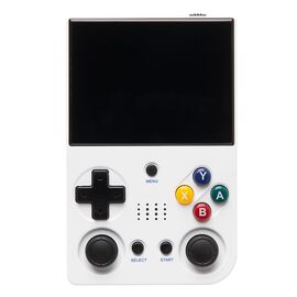  Игровая консоль - M21 2в1 (3.5 inches+TV)  + 2 геймпада (26 эмуляторов, 128гб) (white) (237385) 